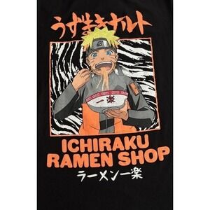Naruto Shippuden Ichiraku Ramen Shop Graphic Print‎ Anime T-Shirt M